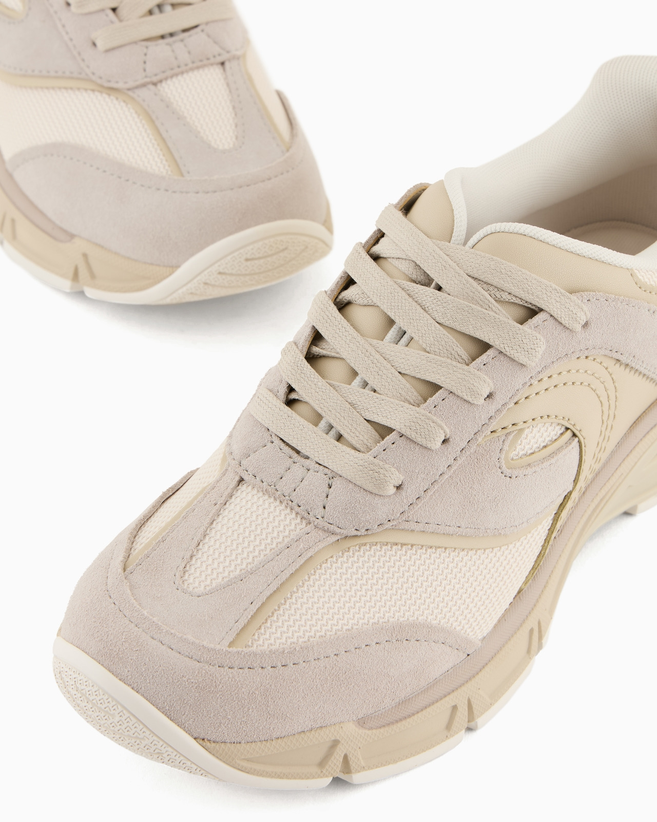 Travel Essential mesh and suede sneakers - 5