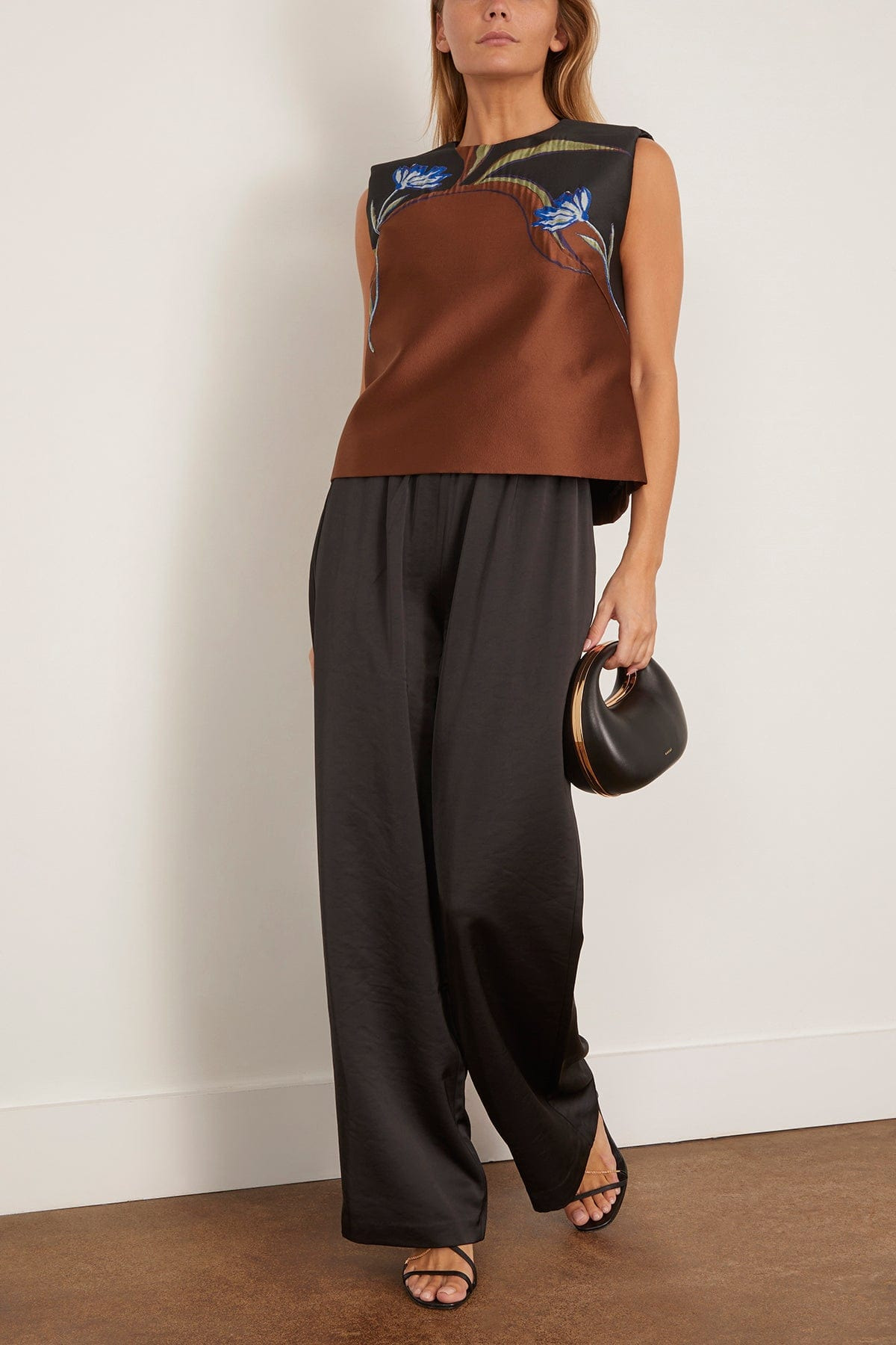 Soft Petal Top in Caramel Black - 2