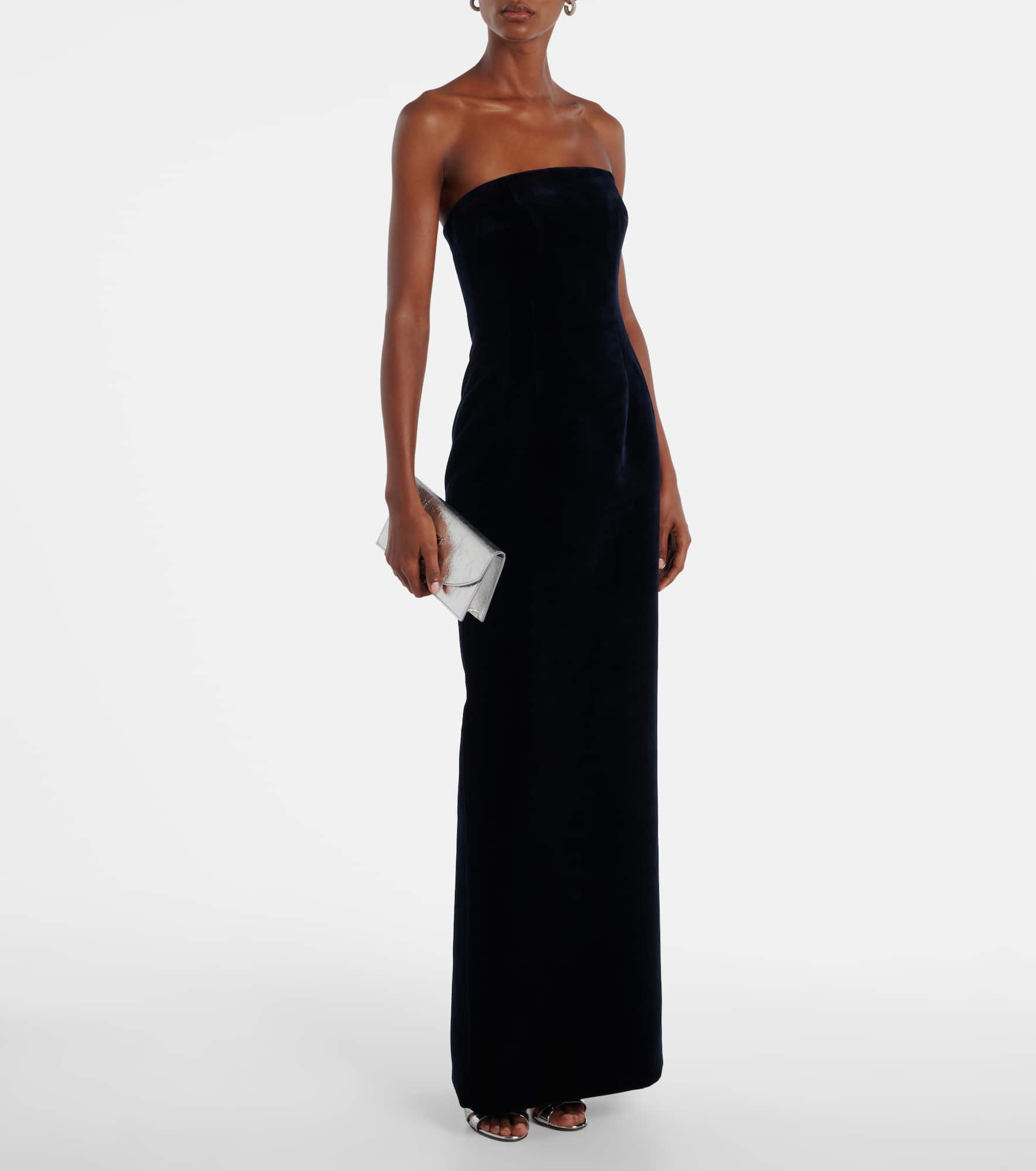 Laelia cotton velvet gown - 2
