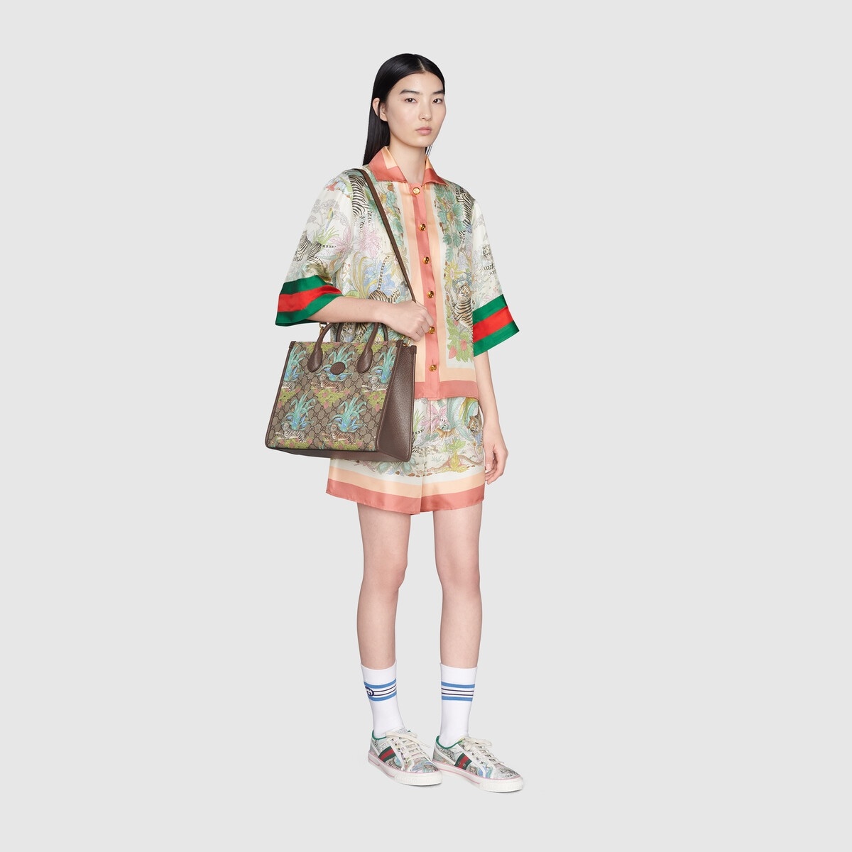 Gucci Tiger GG small tote bag - 9