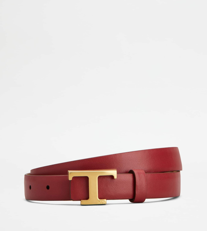 Tod's T TIMELESS REVERSIBLE BELT IN LEATHER outlook