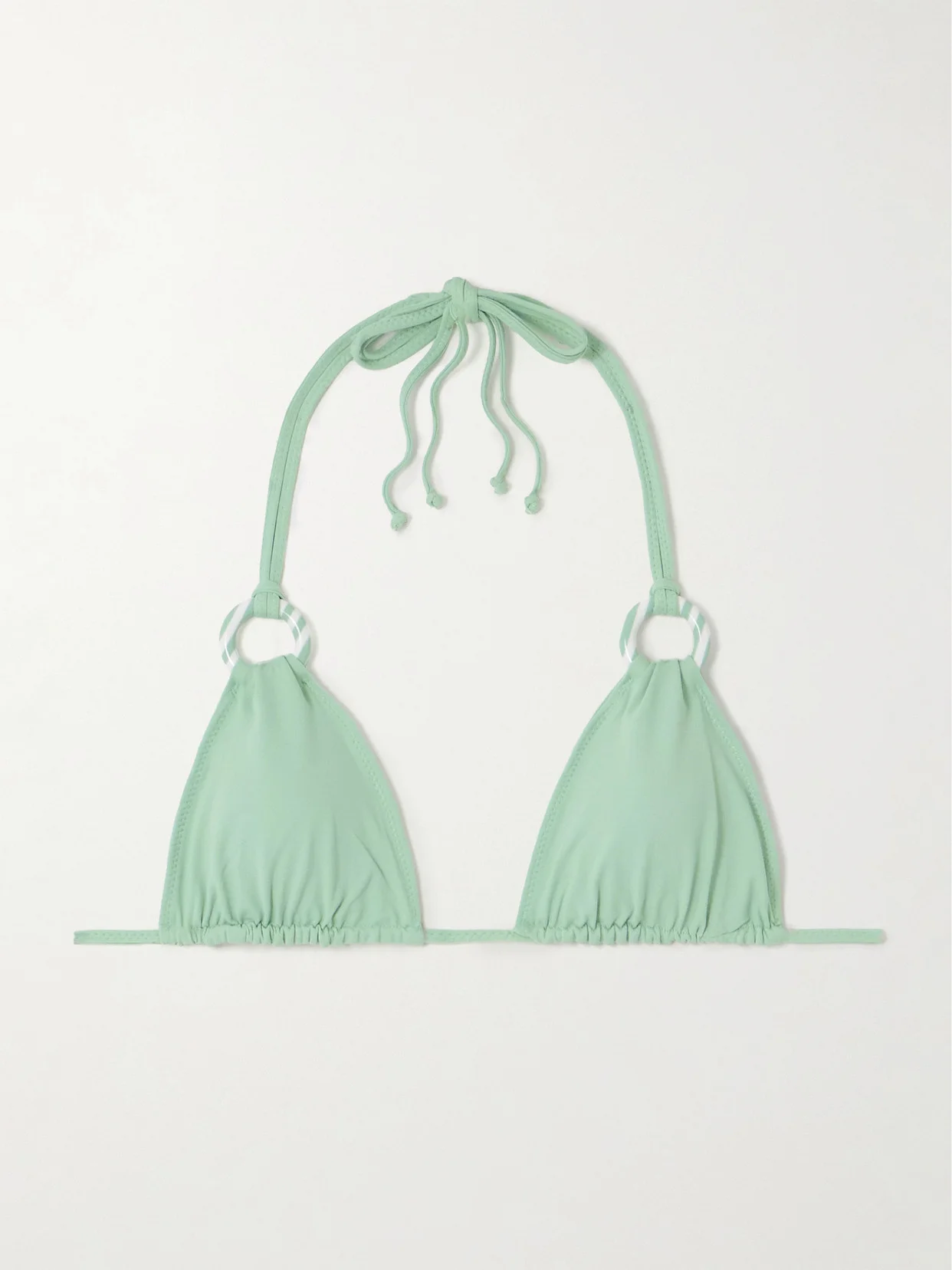 Del Mar Embellished Triangle Bikini Top - 1