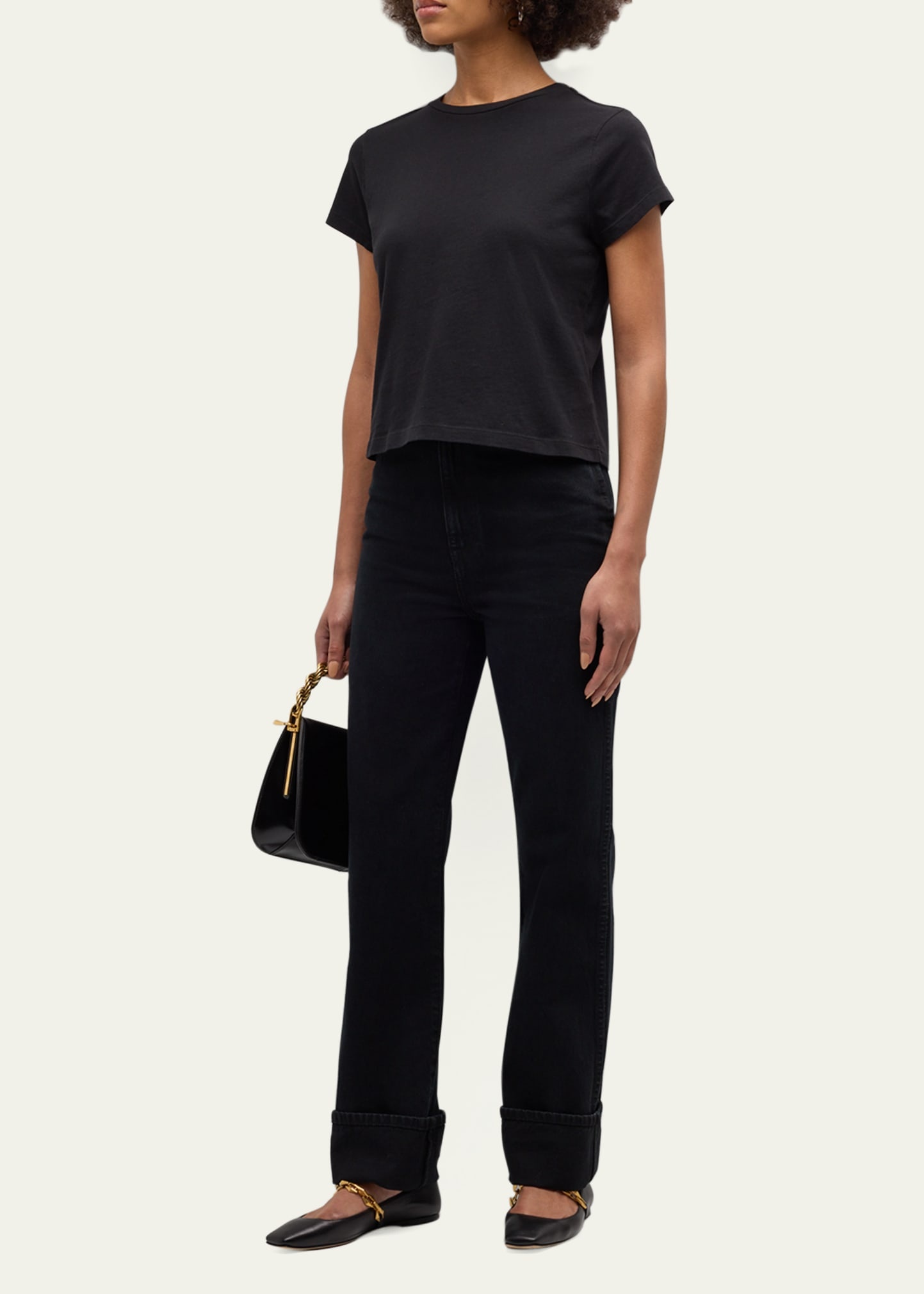 Adine Cropped Short Sleeve Tee - 2