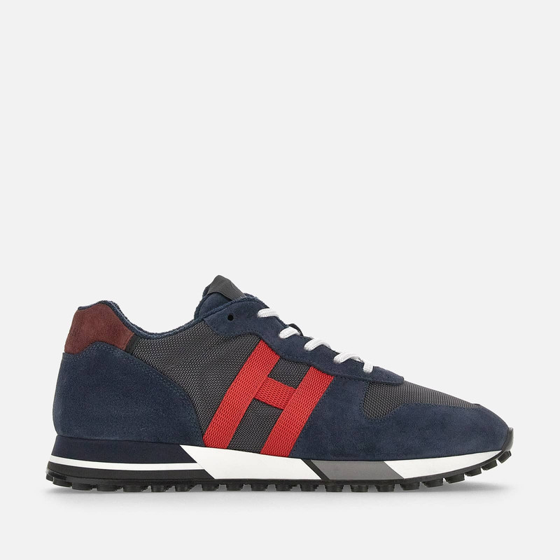 Sneakers 호건 H383 블루 그레이 레드 1
