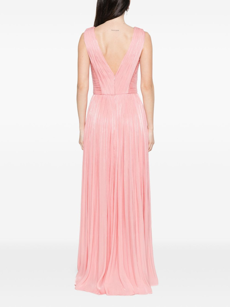 Anilia V-neck pleated maxi dress 4