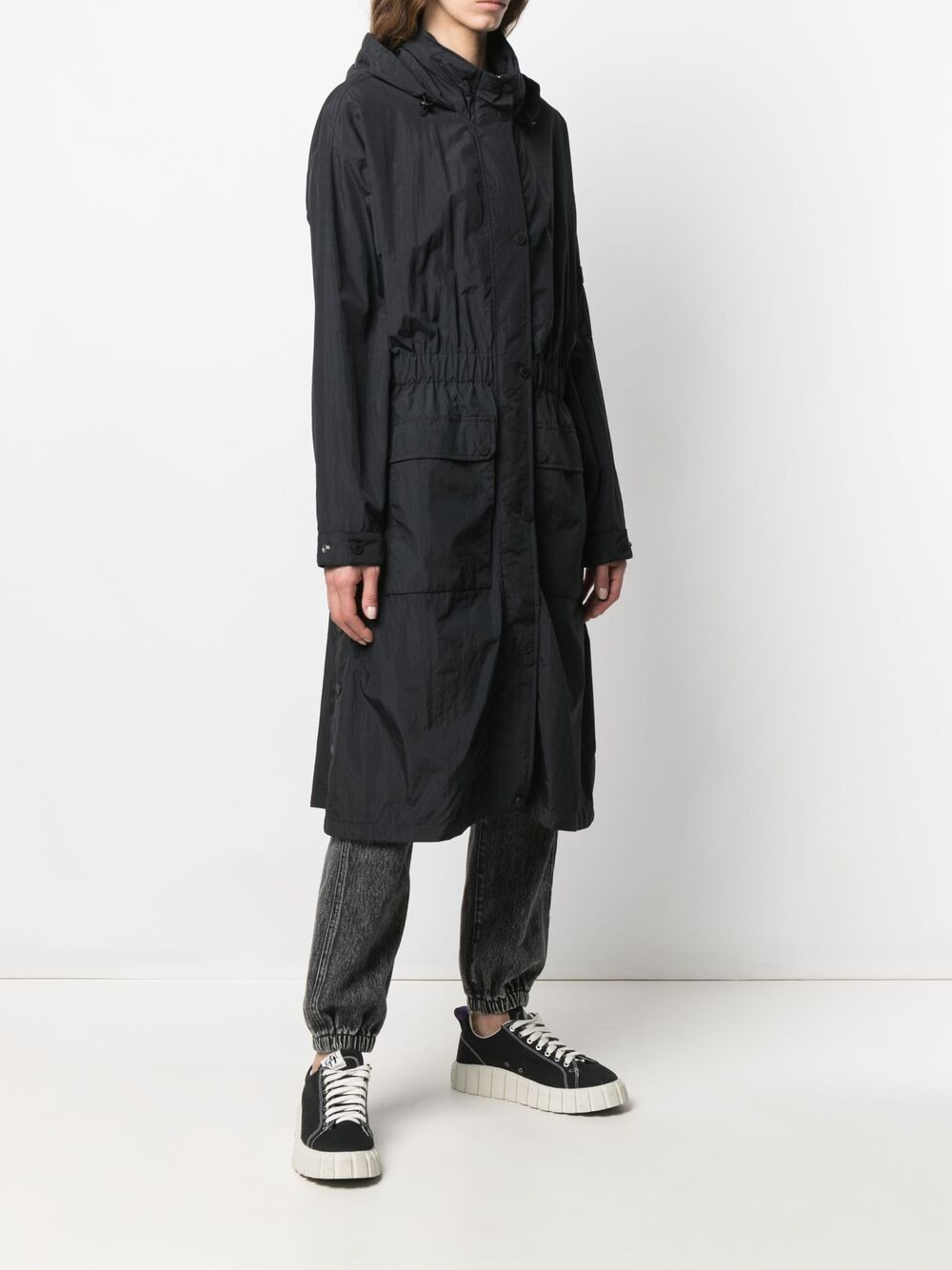 long-length hooded coat - 3