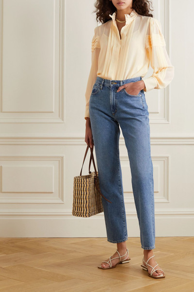 See by Chloé Ruffled pintucked georgette blouse outlook