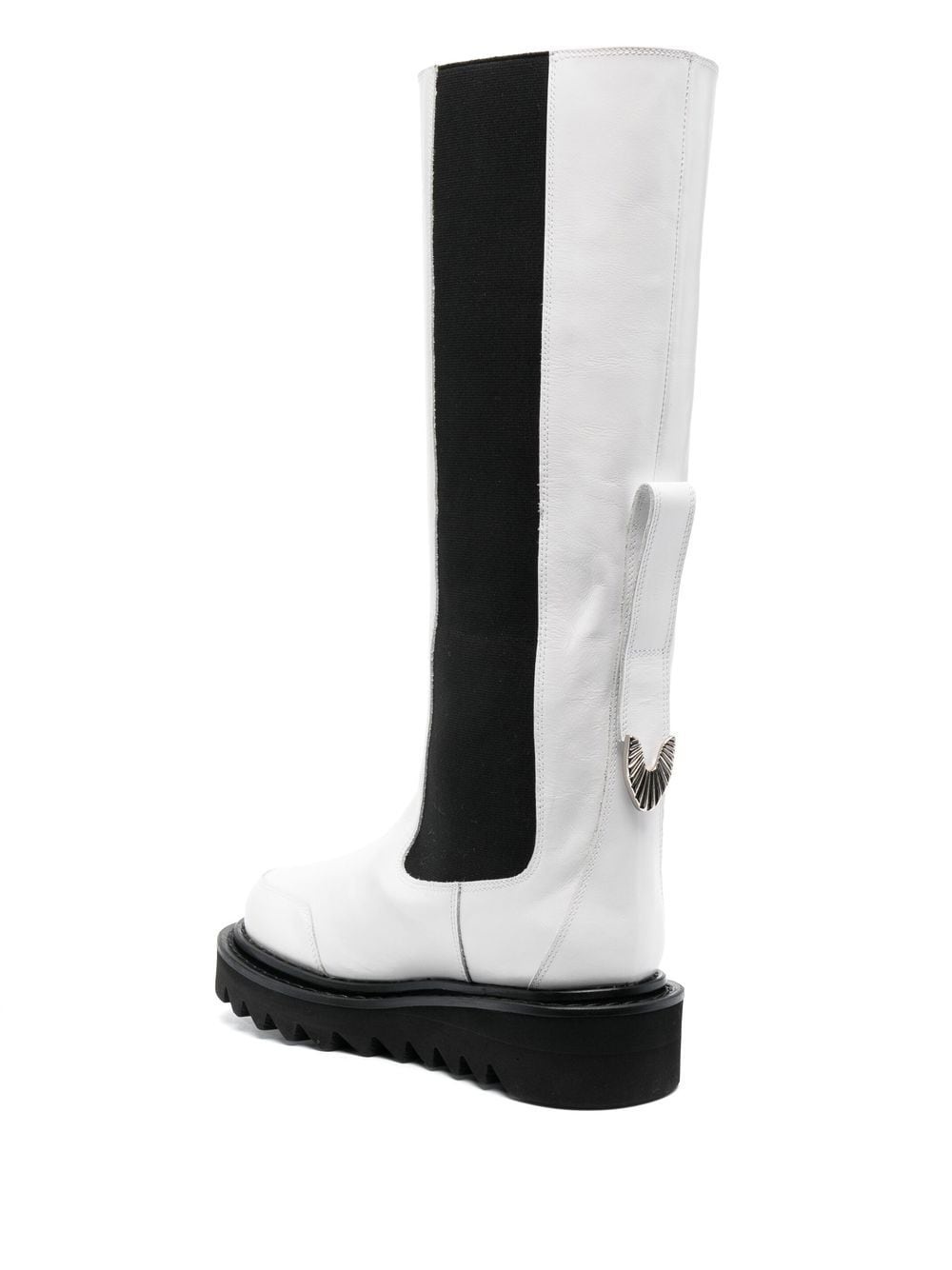 two-tone knee boots - 3