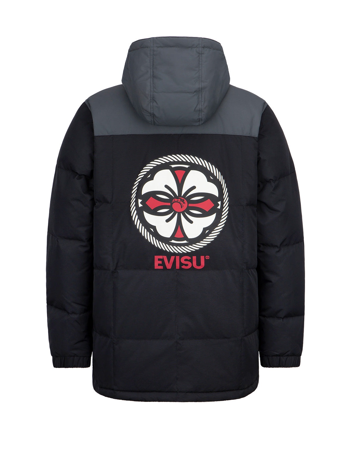 Kamon Print Down Coat - 2