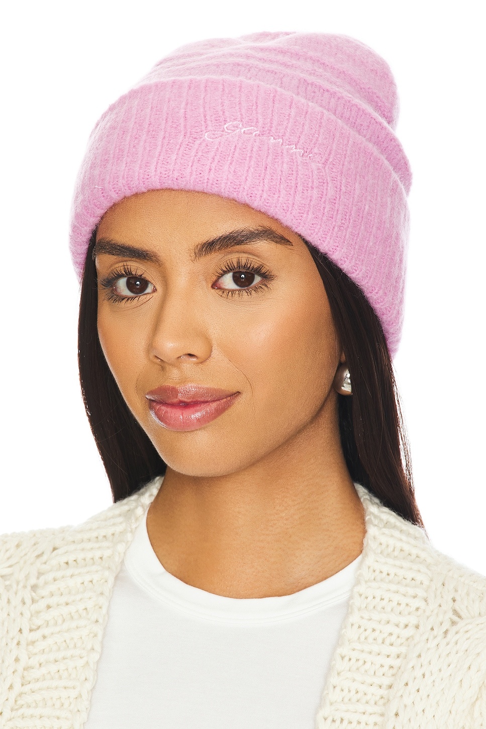 楽天市場】GANNI ガニー ニット帽 Structured Rib Beanie A4429