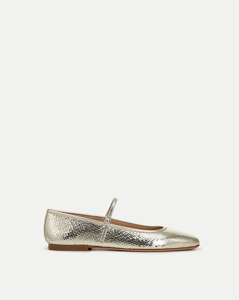 ELLIE METALLIC FLAT - 1