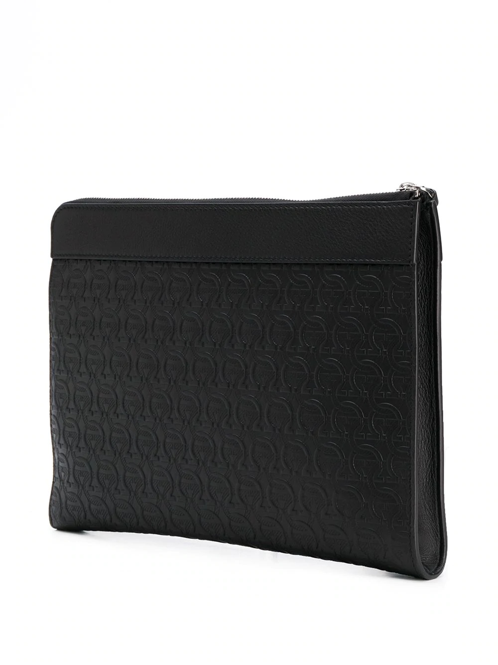 embossed Gancini pouch - 3