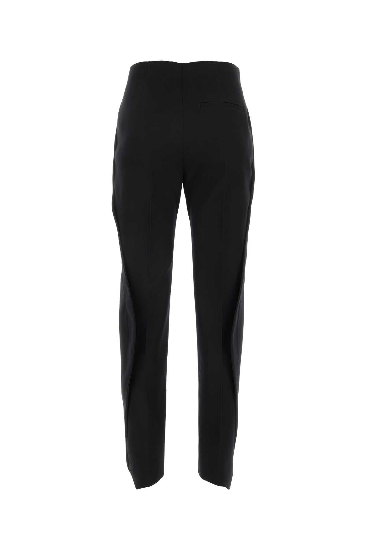 Bottega Veneta Women Black Wool Pant - 2