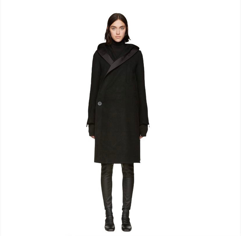 Rick owens fall 2016 sphinx double breasted hooded coat 38 - 6