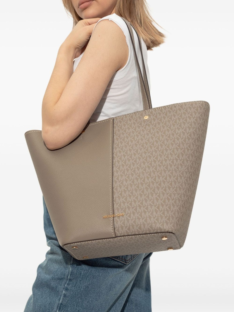 MICHAEL KORS logo-print canvas tote bag outlook