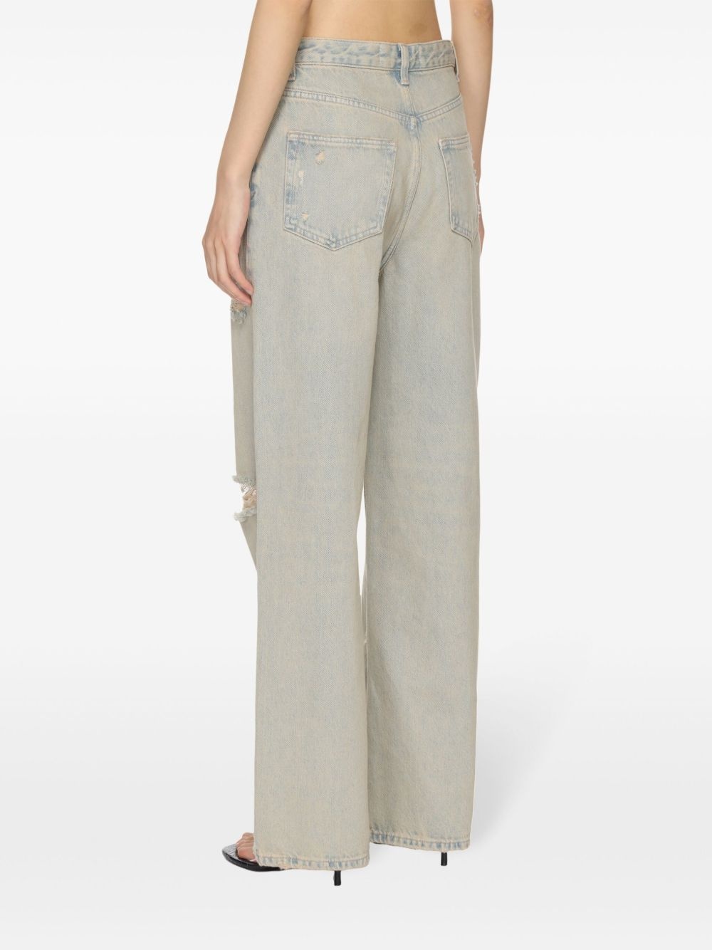 Shelly cotton wide-leg jeans - 5