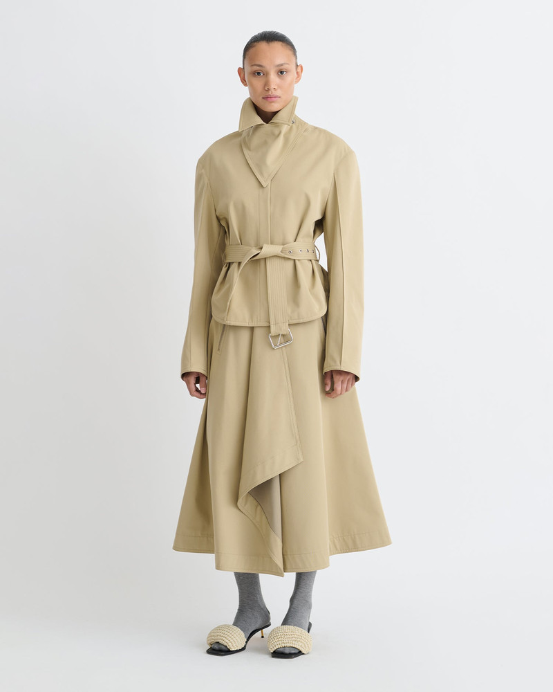 Nanushka Bonded Trench/Faux Fur Jacket outlook