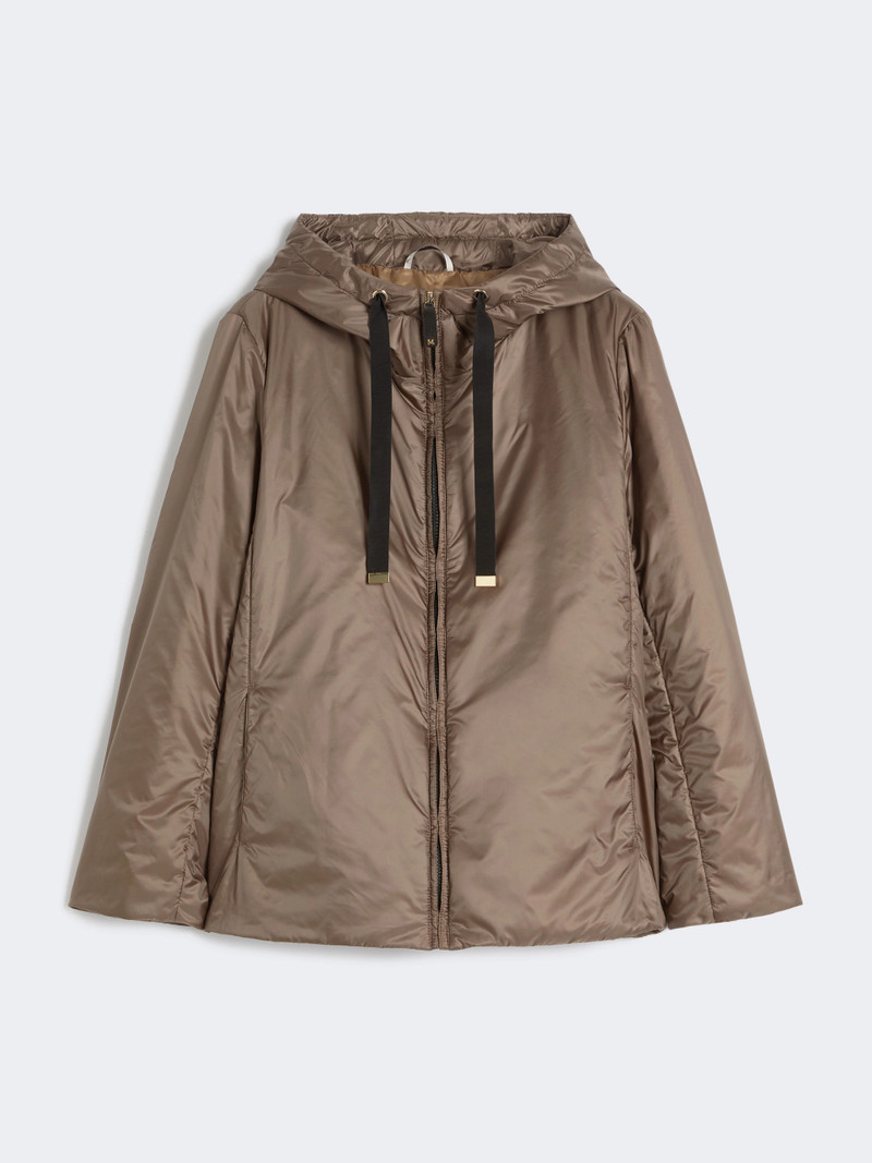 GREENH Padded water-repellent canvas hooded jacket - HAZELNUT BROWN 1
