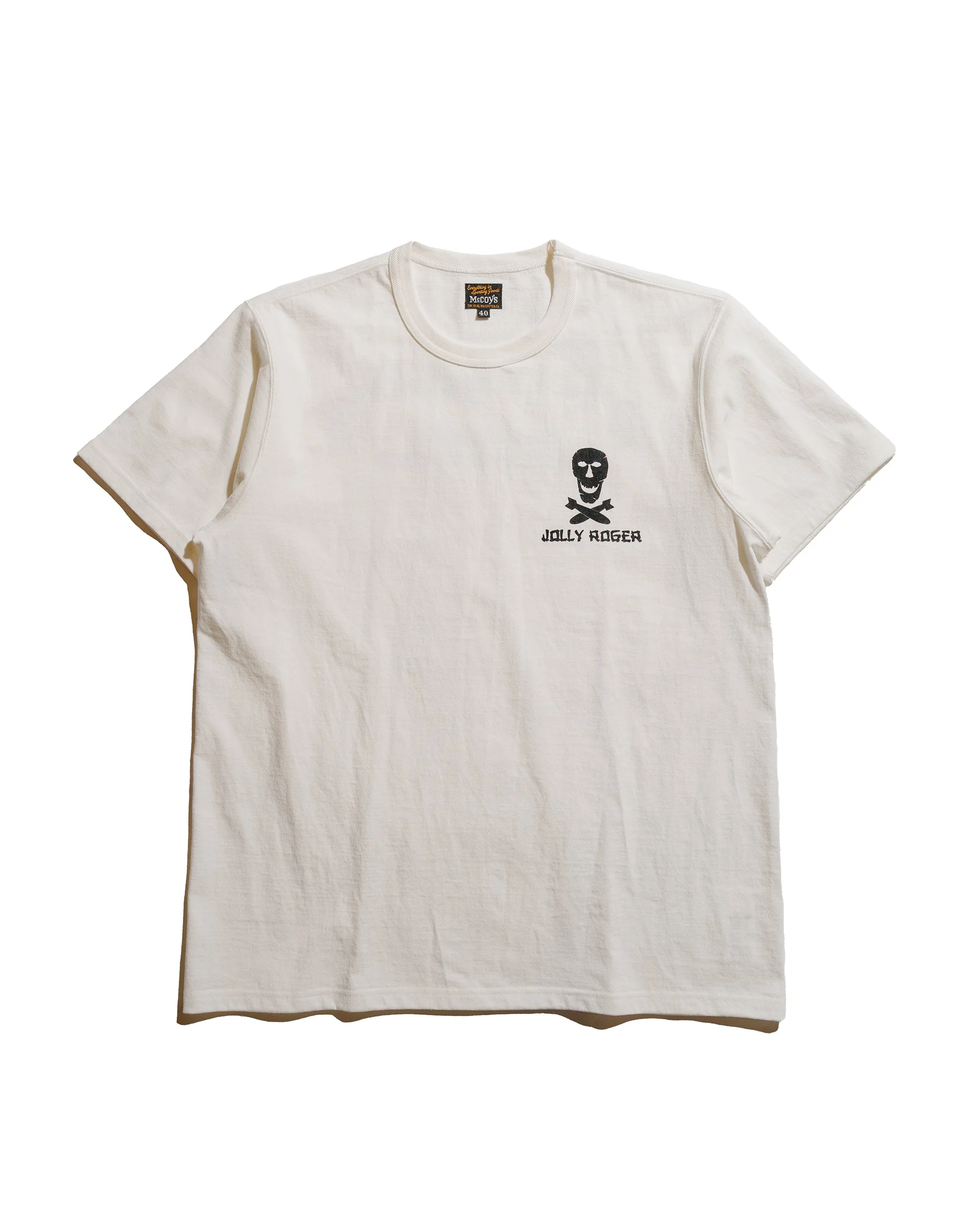 MC25004 Military Tee / Jolly Roger, Best Damn Group White - 1