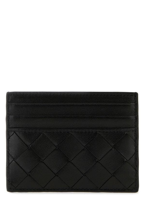 Black leather card holder - 1