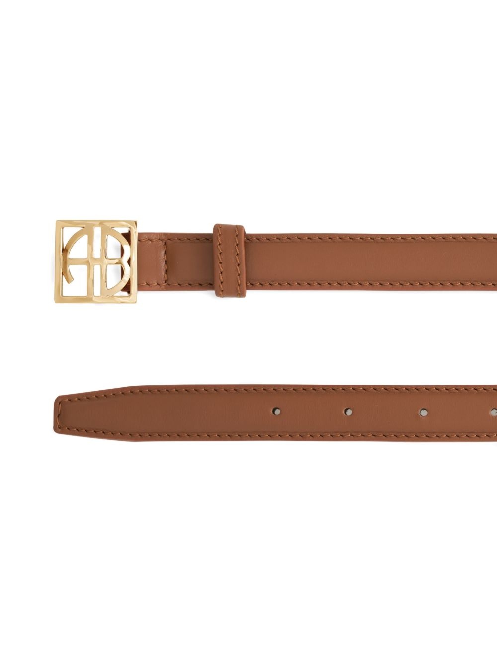 monogram-buckle belt - 2