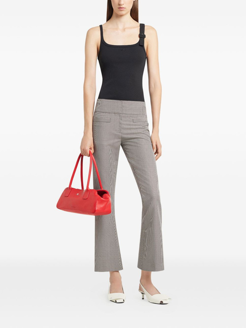 courrèges 90'S buckle-detail ribbed tank top outlook