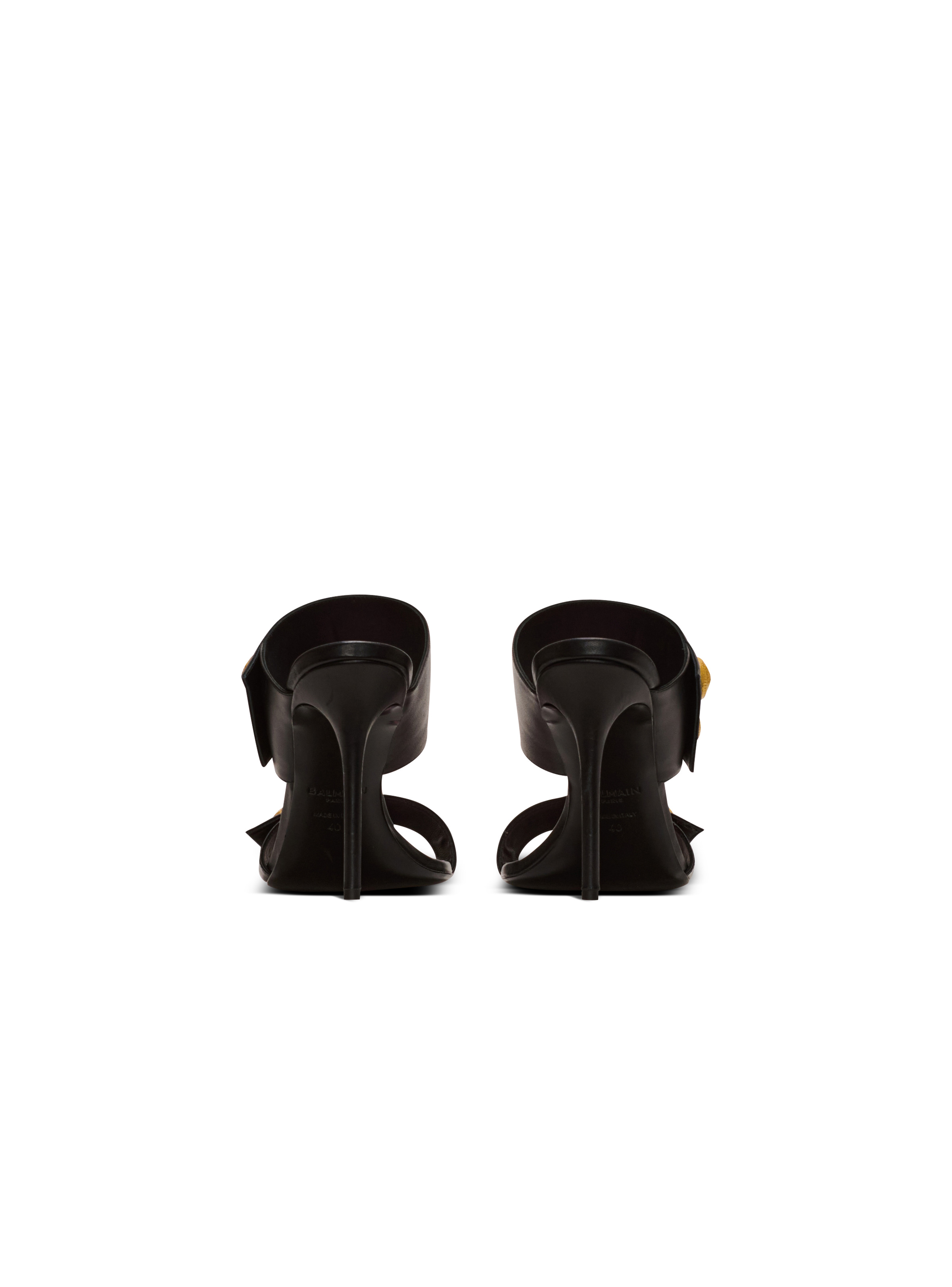 Heeled Eva mules in calfskin - 4