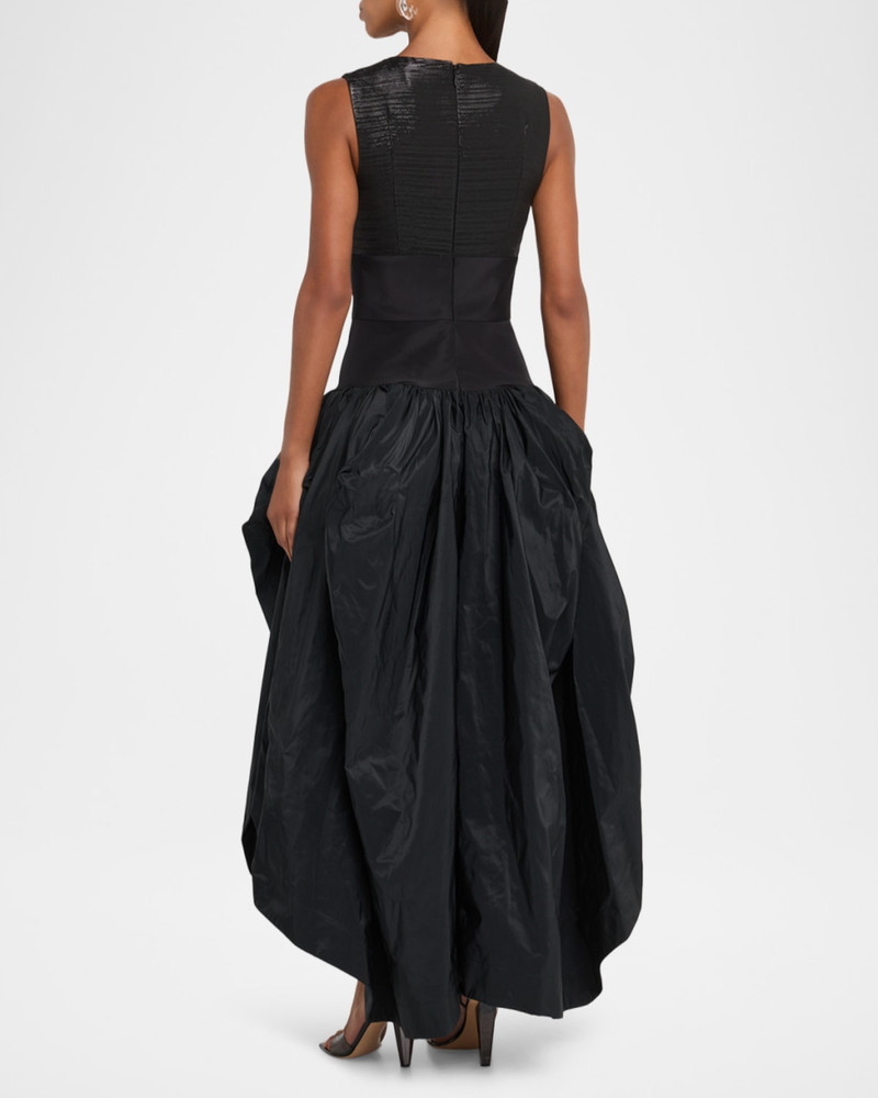 Draped Bustier Sleeveless Maxi Dress 3