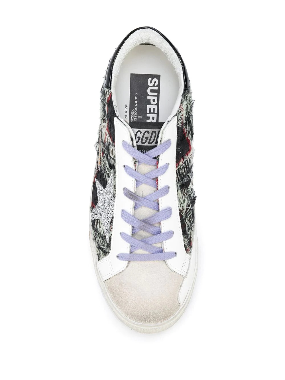 Superstar check pattern  sneakers  - 4