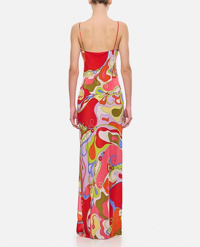 PUCCI CREPE DE CHINE LONG DRESS outlook