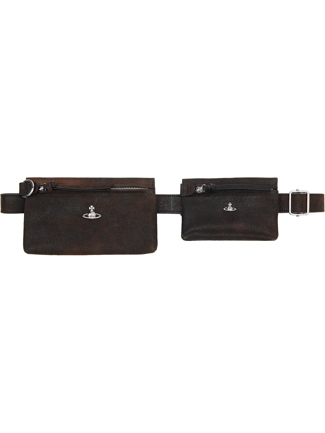Brown Double Pouch Belt - 1