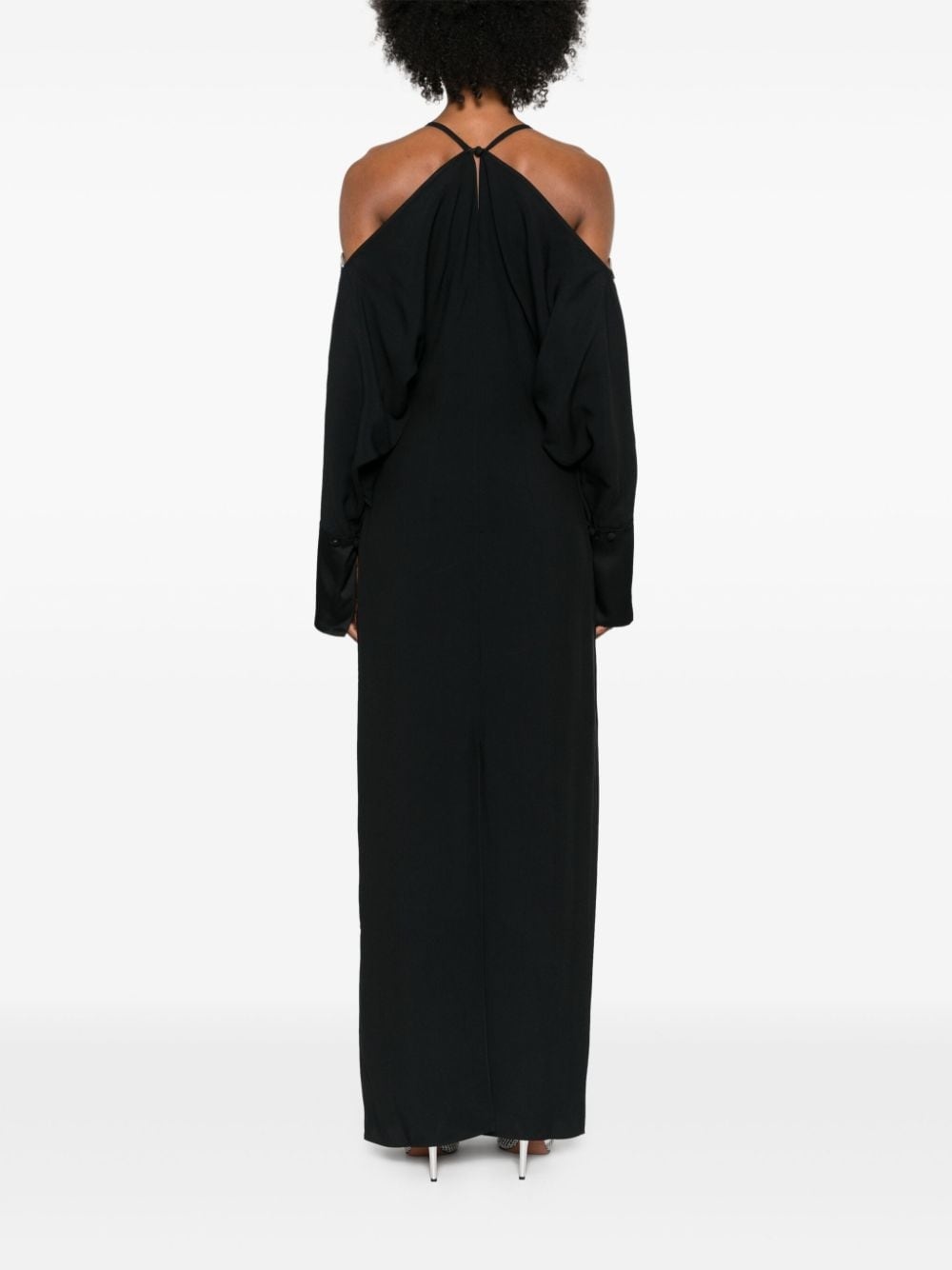Volturno halterneck maxi dress - 7