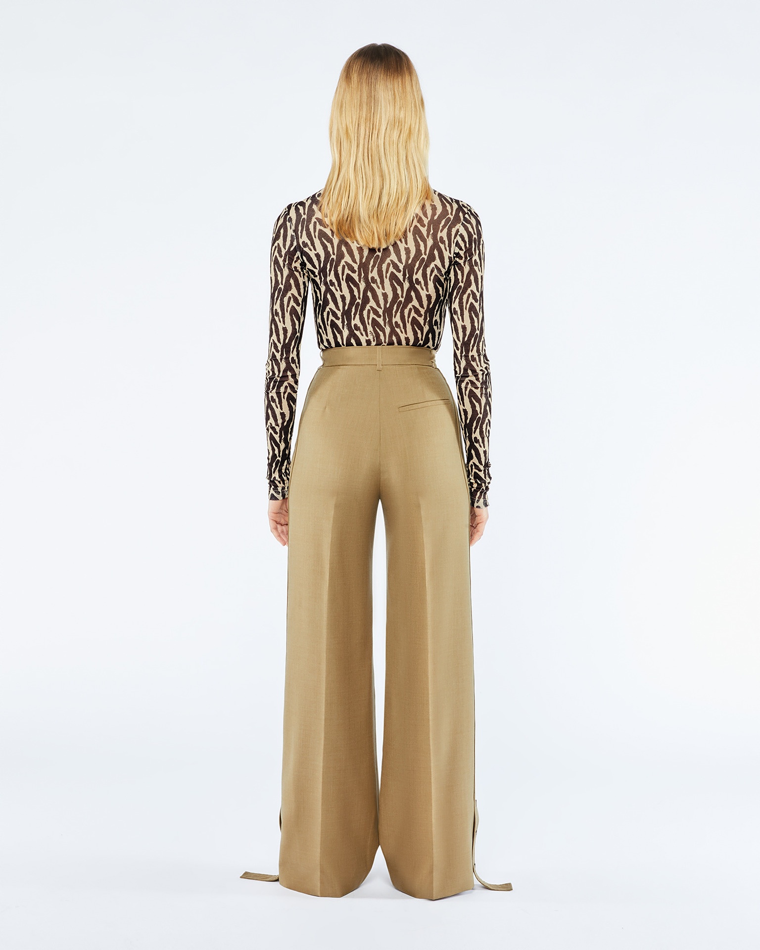 BIDA - Wool-blend pants - Taupe - 4