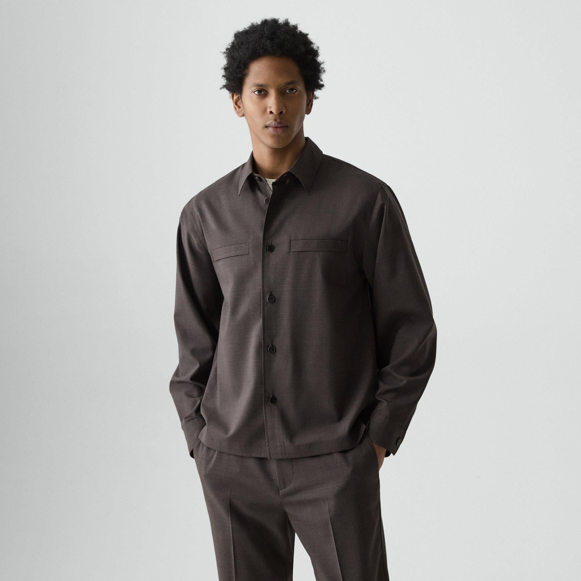 Utility Overshirt in Motion Wool - 2