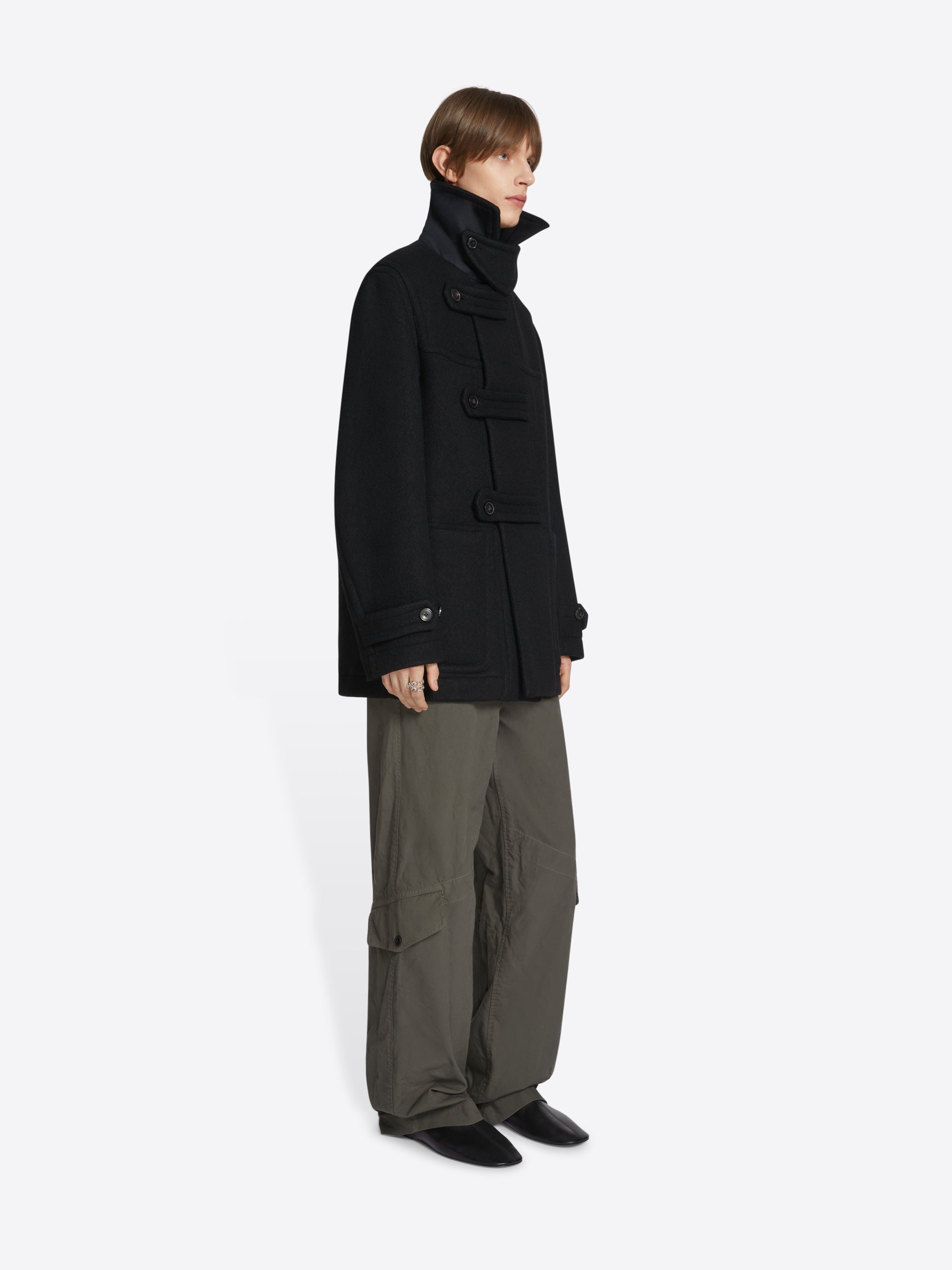 CROPPED DUFFLE COAT - 3