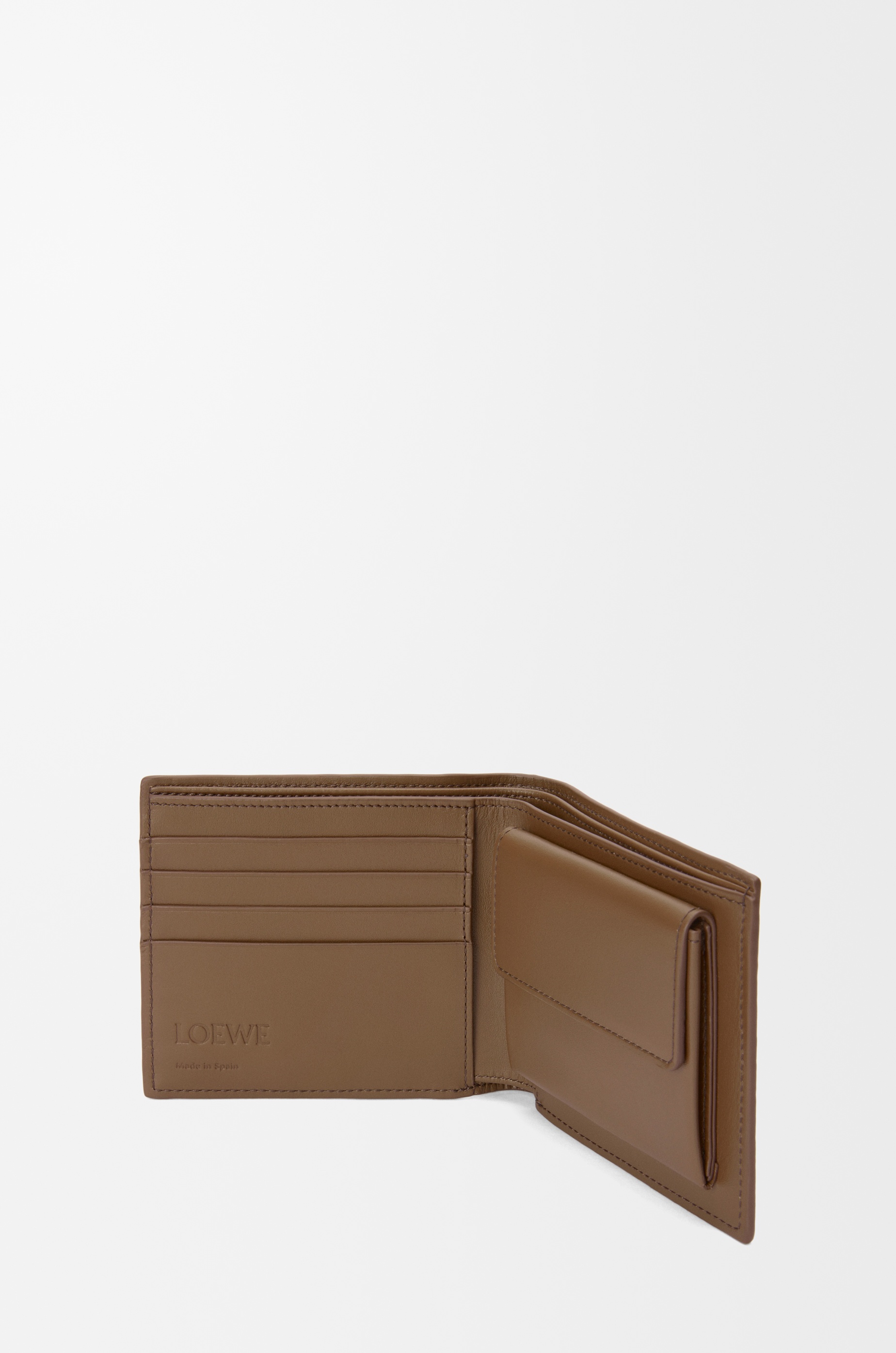 Bifold coin wallet in deerskin - 3