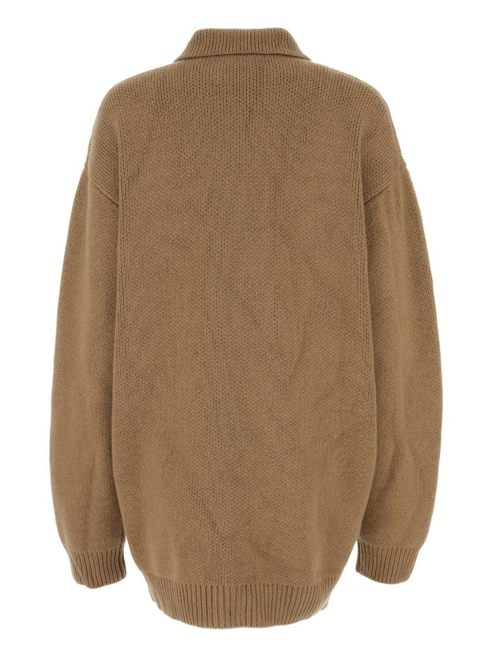 Biscuit cashmere cardigan - 2