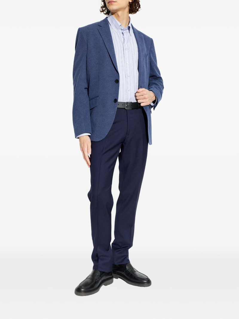 Etro single-breasted textured blazer outlook