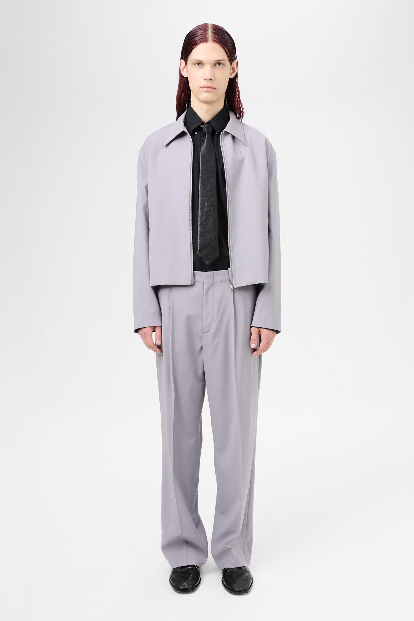Mini Jacket Dusty Lavender High Twist Wool - 2