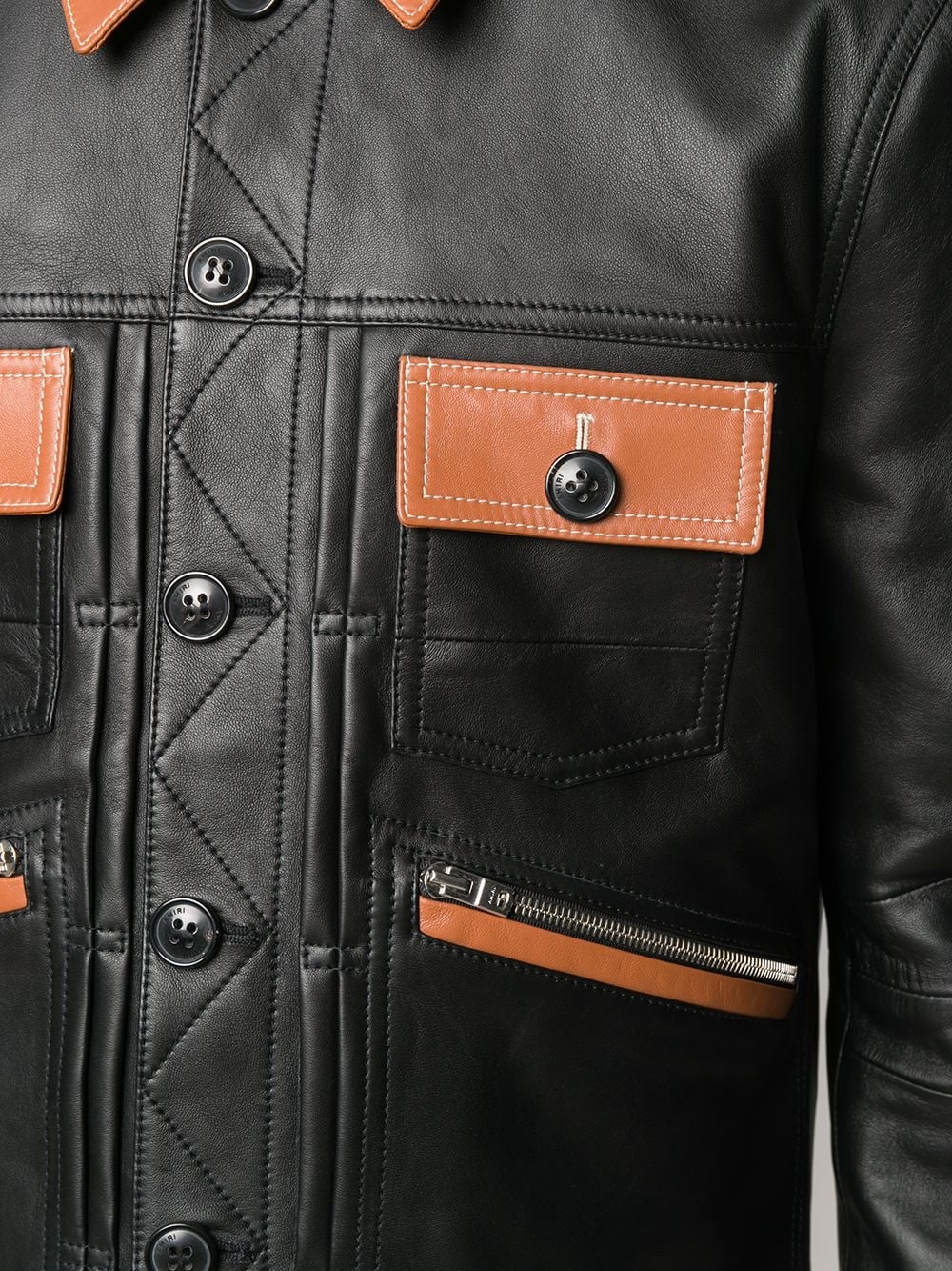 leather biker jacket - 5