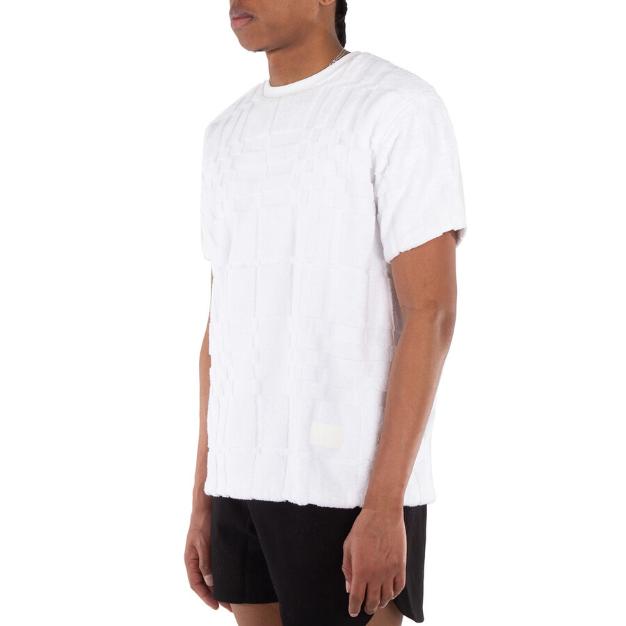 Burberry White Willesden Check Cotton T-Shirt - 2