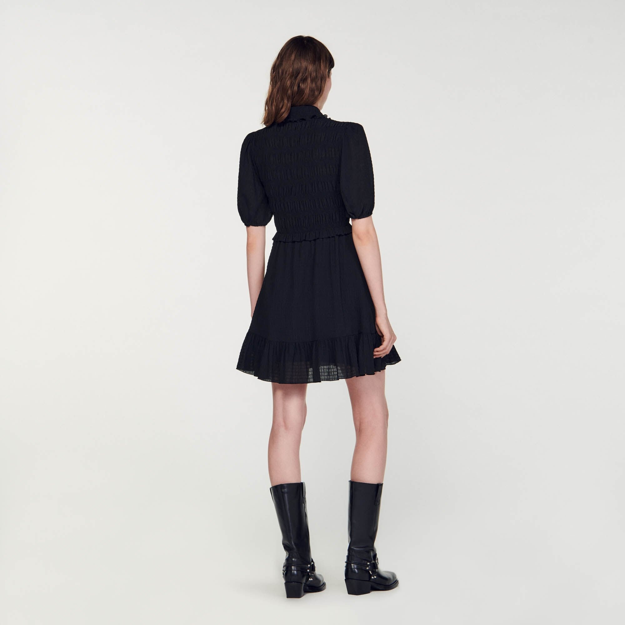 SHORT SMOCKED DRESS - 6