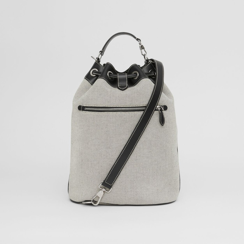 Horseferry Print Cotton Canvas Drawcord Tote 8