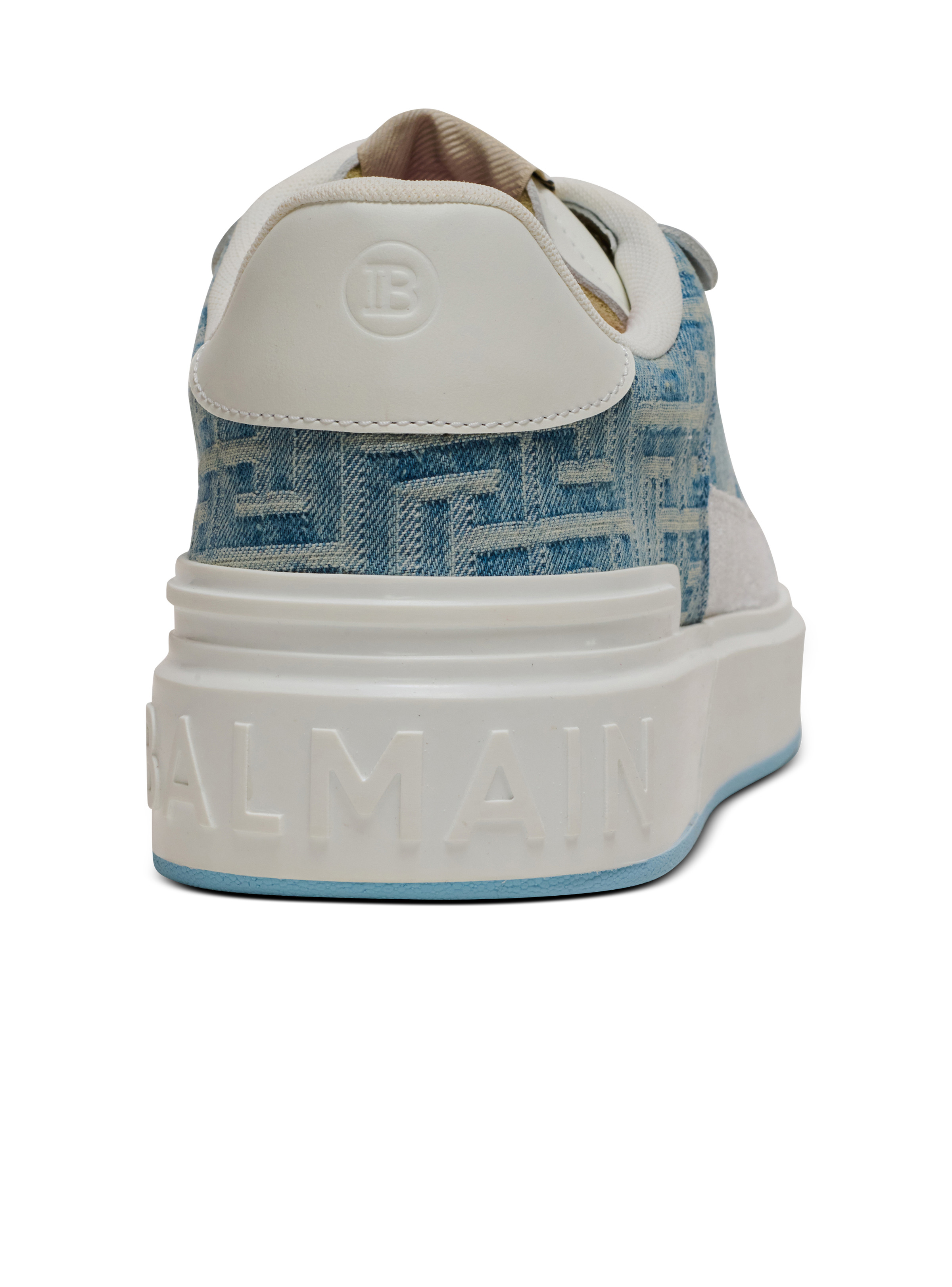 B-Court Flip trainers in monogrammed PB Labyrinth denim - 9