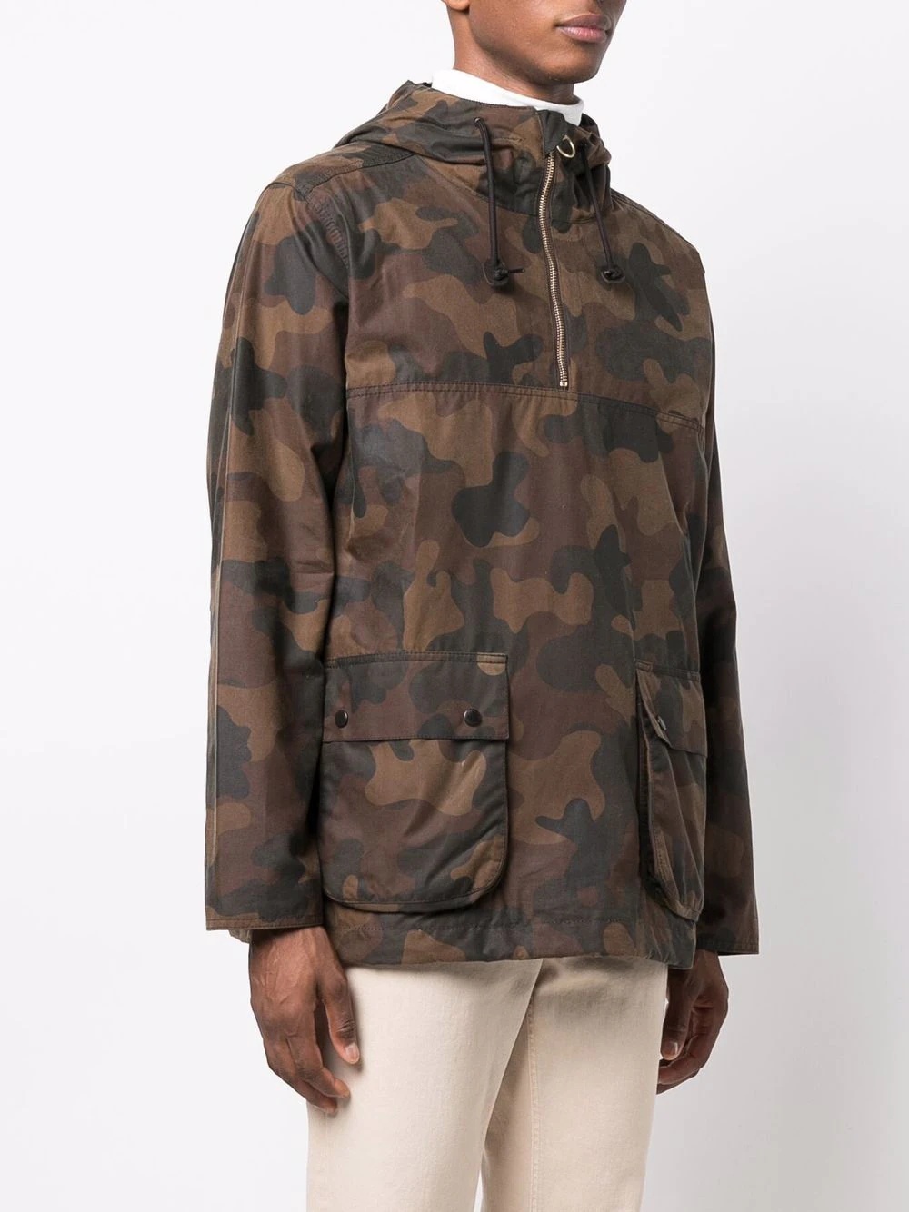 wax camouflage smock jacket - 3