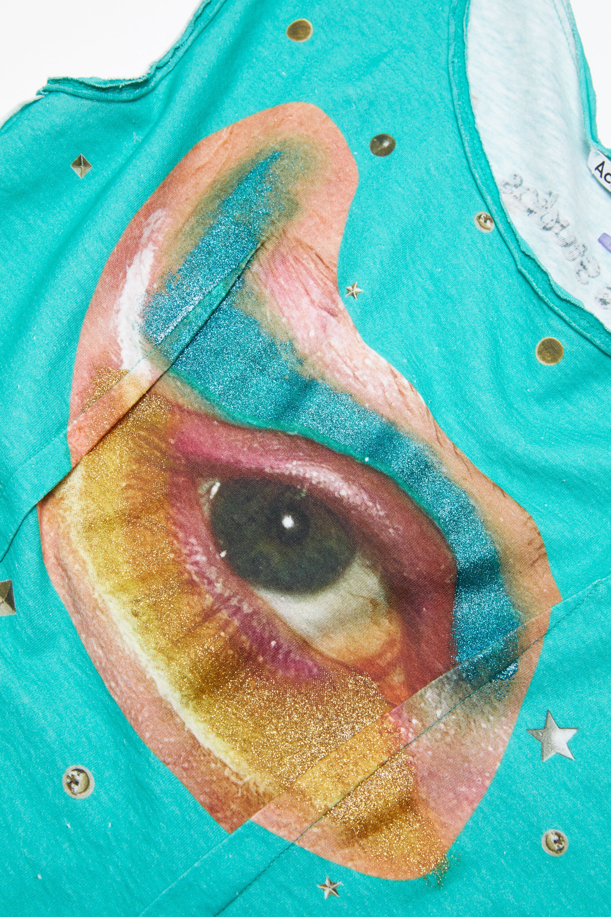 Printed tank top - Emerald green - 5