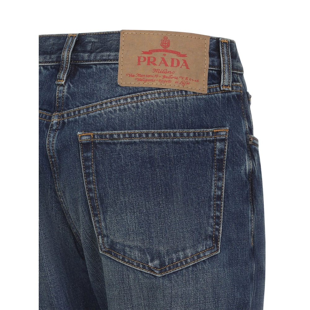 Prada Blue Denim - Straight-Leg Jeans Women - 3