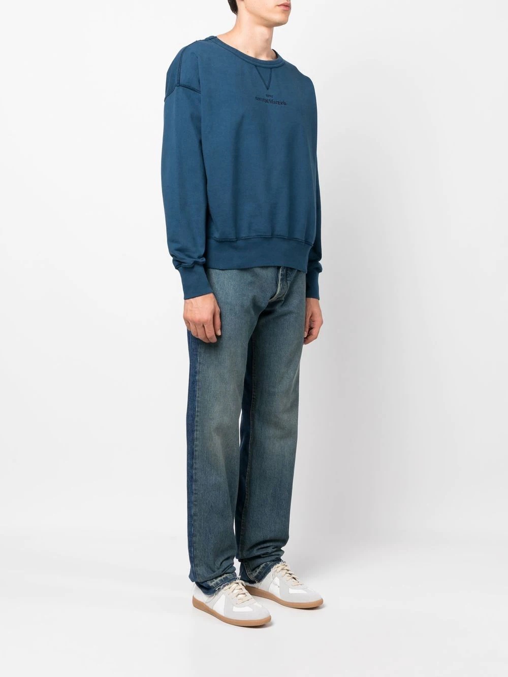 embroidered-logo detail sweatshirt - 4
