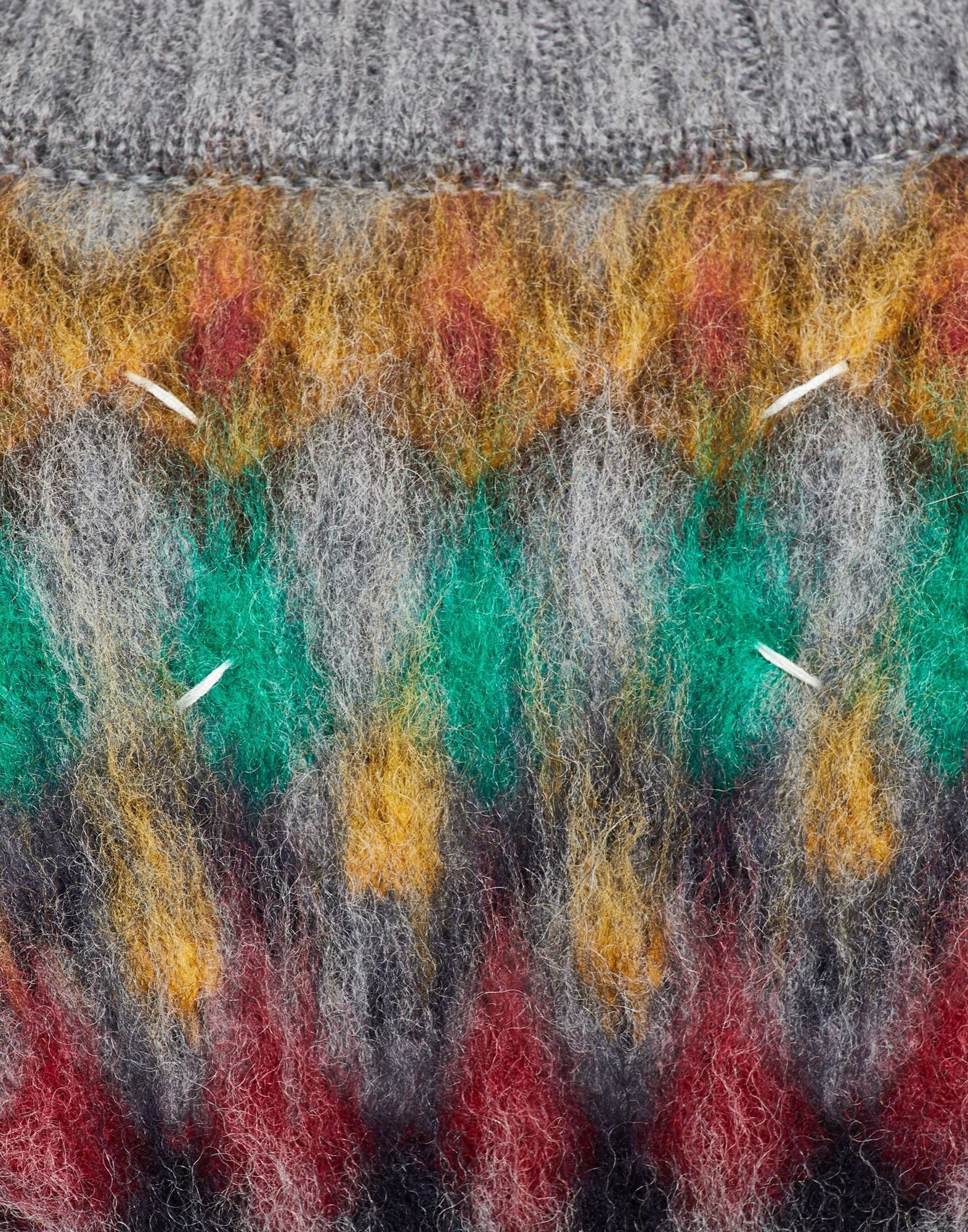 Blurred Fair Isle sleeveless sweater - 6
