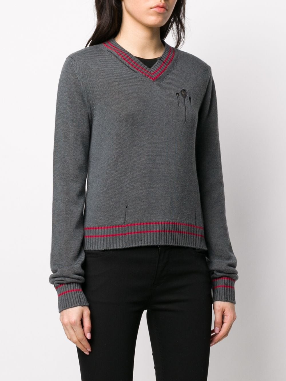 v-neck jumper - 3